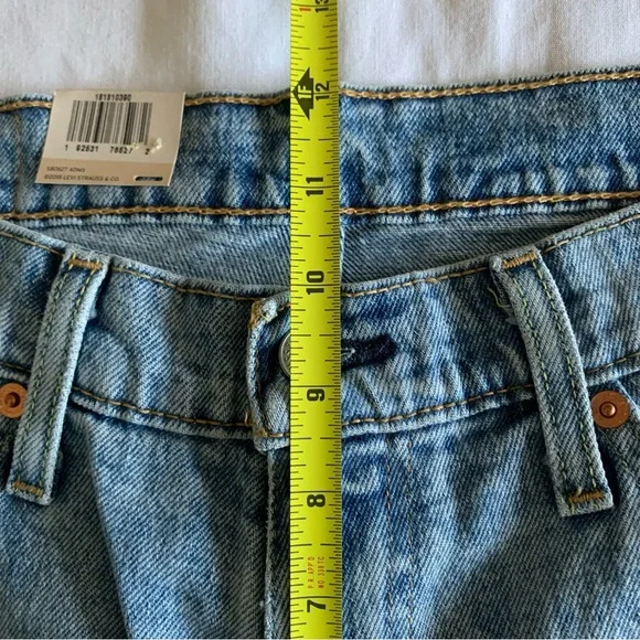 Levi’s 541 Athletic Taper Fit Mens Jeans 30x32 Light Wash Distressed Stretch NWT